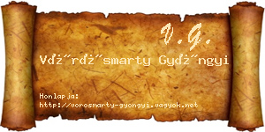Vörösmarty Gyöngyi névjegykártya